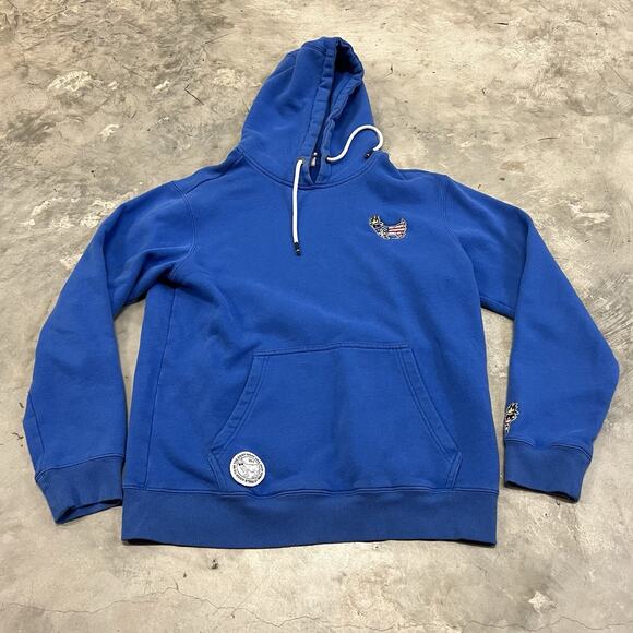 GOAT Hoodie Mens Medium Blue USA New York Pullover Be The Greatest - Picture 1 of 8